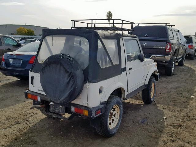 JS4JC51C6G4112013 - 1986 SUZUKI SAMURAI WHITE photo 4