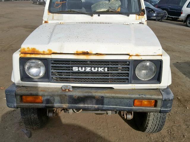 JS4JC51C6G4112013 - 1986 SUZUKI SAMURAI WHITE photo 9