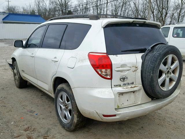 JTMBD31V775071198 - 2007 TOYOTA RAV4 LIMIT WHITE photo 3