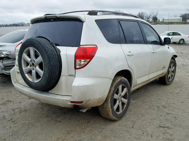 JTMBD31V775071198 - 2007 TOYOTA RAV4 LIMIT WHITE photo 4