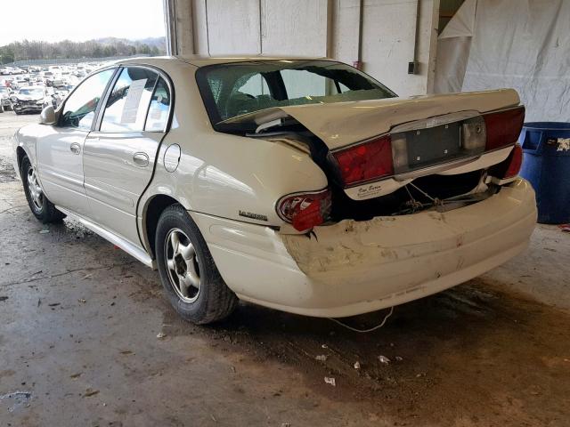 1G4HP54K514259502 - 2001 BUICK LESABRE CU WHITE photo 3