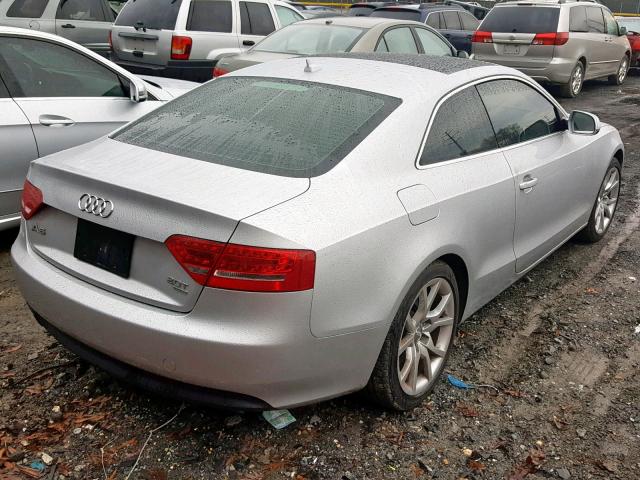 WAULFAFR8CA019897 - 2012 AUDI A5 PREMIUM SILVER photo 4