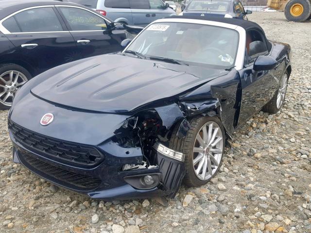 JC1NFAEK8J0135780 - 2018 FIAT 124 SPIDER BLUE photo 2