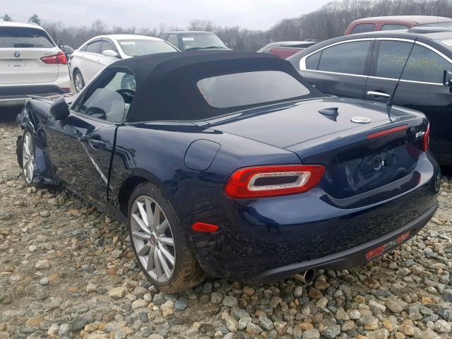 JC1NFAEK8J0135780 - 2018 FIAT 124 SPIDER BLUE photo 3