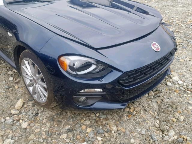 JC1NFAEK8J0135780 - 2018 FIAT 124 SPIDER BLUE photo 9