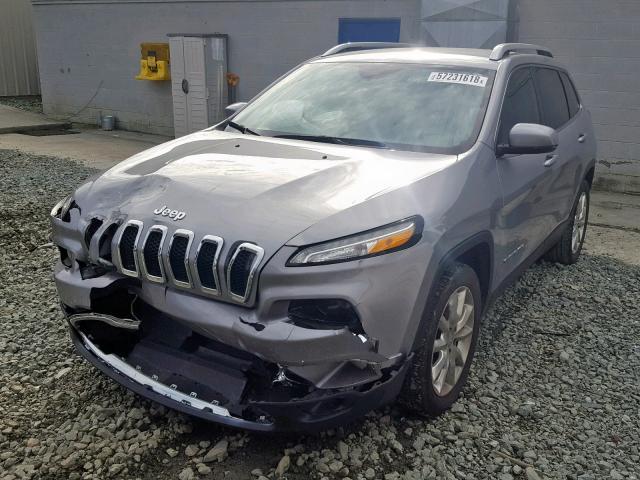 1C4PJLDB0HW526131 - 2017 JEEP CHEROKEE L GRAY photo 2