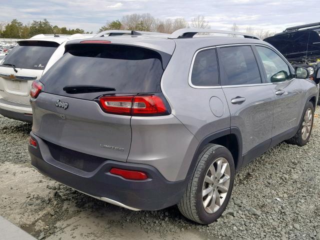 1C4PJLDB0HW526131 - 2017 JEEP CHEROKEE L GRAY photo 4