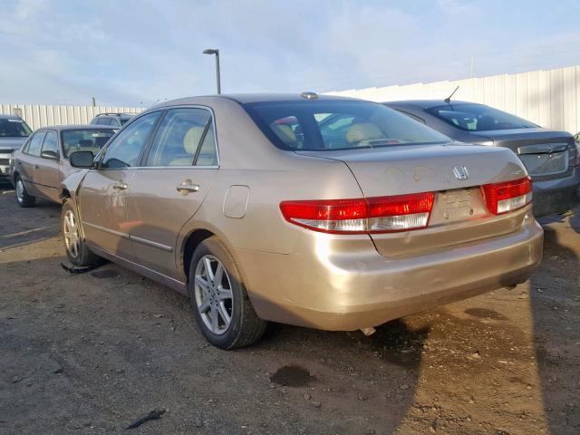 1HGCM66864A084697 - 2004 HONDA ACCORD EX GOLD photo 3