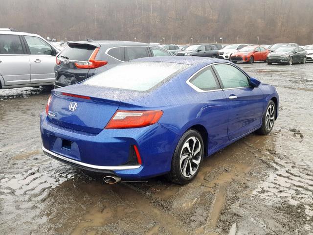 1HGCT1B35HA001301 - 2017 HONDA ACCORD LX- BLUE photo 4