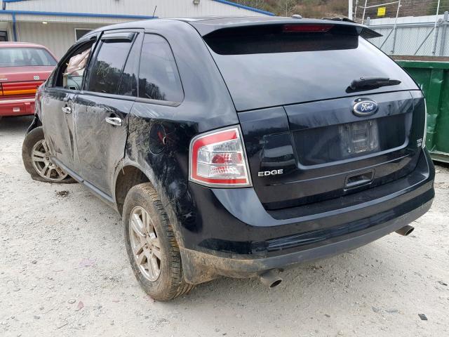 2FMDK48C78BA64589 - 2008 FORD EDGE SEL BLACK photo 3