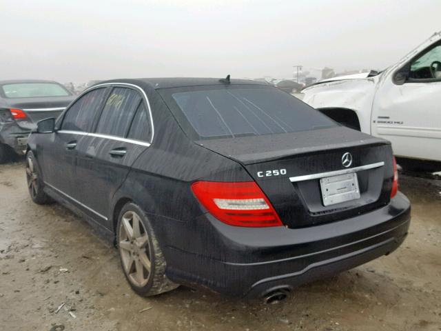 WDDGF4HB7EG241049 - 2014 MERCEDES-BENZ C 250 BLACK photo 3