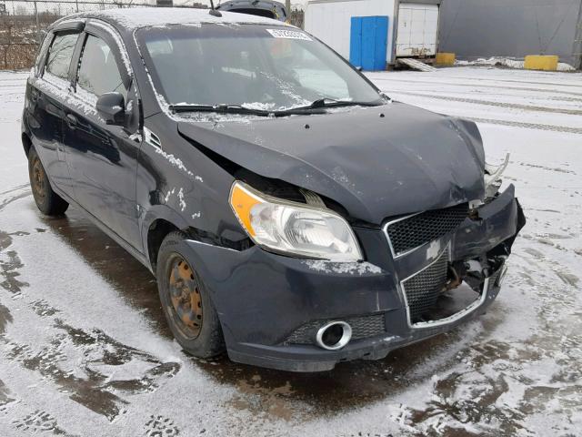 KL1TX65E69B361760 - 2009 CHEVROLET AVEO LT BLACK photo 1