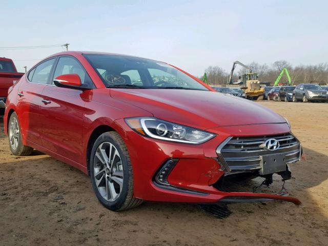 5NPD84LF6HH067167 - 2017 HYUNDAI ELANTRA RED photo 1