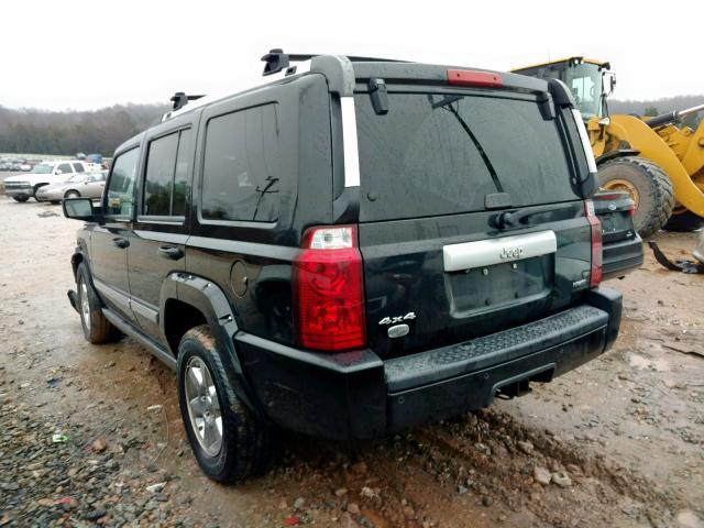 1J8HG68287C618210 - 2007 JEEP COMMANDER BLACK photo 3