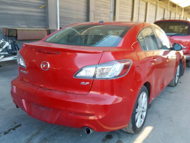 JM1BL1W64B1432749 - 2011 MAZDA 3 S RED photo 4