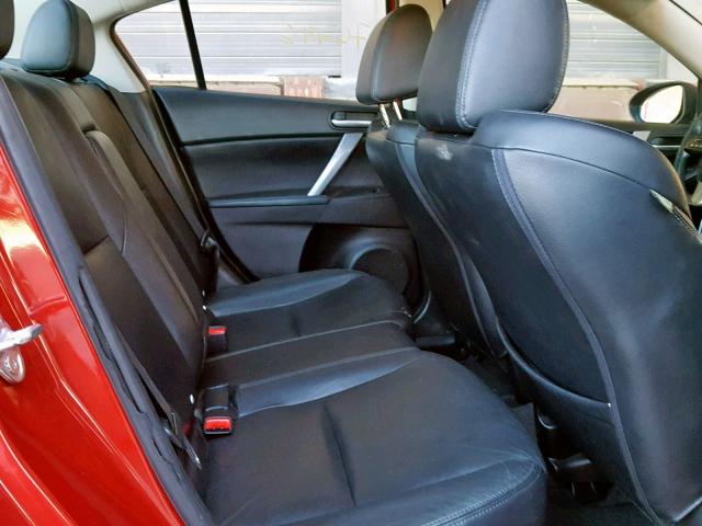 JM1BL1W64B1432749 - 2011 MAZDA 3 S RED photo 6