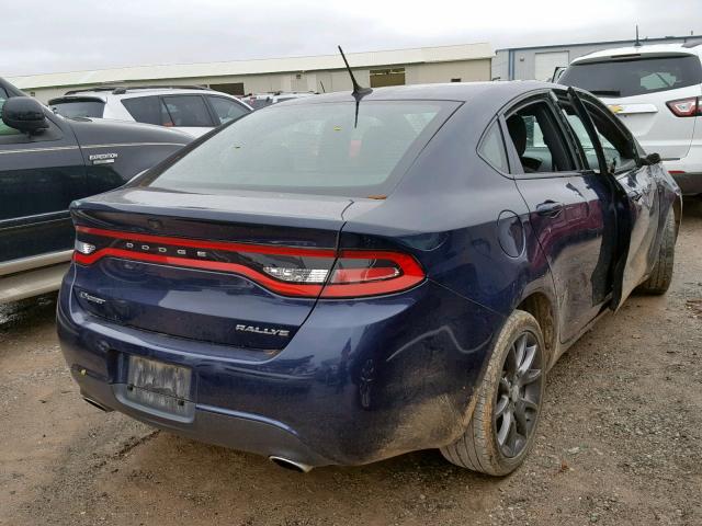 1C3CDFBB6FD268124 - 2015 DODGE DART SXT BLUE photo 4