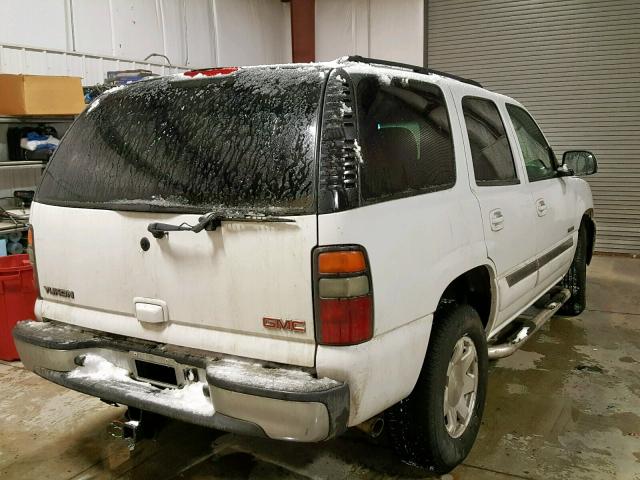 1GKEK13V24J238465 - 2004 GMC YUKON WHITE photo 4