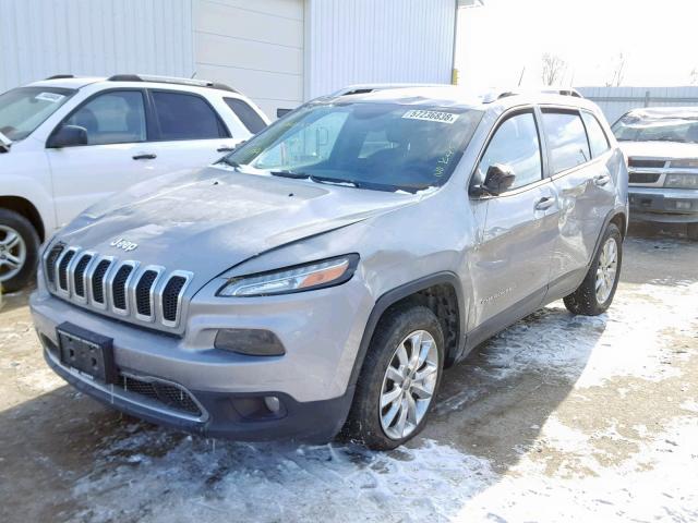 1C4PJMDS8FW501075 - 2015 JEEP CHEROKEE L SILVER photo 2