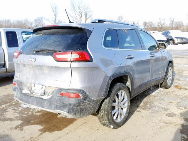 1C4PJMDS8FW501075 - 2015 JEEP CHEROKEE L SILVER photo 4