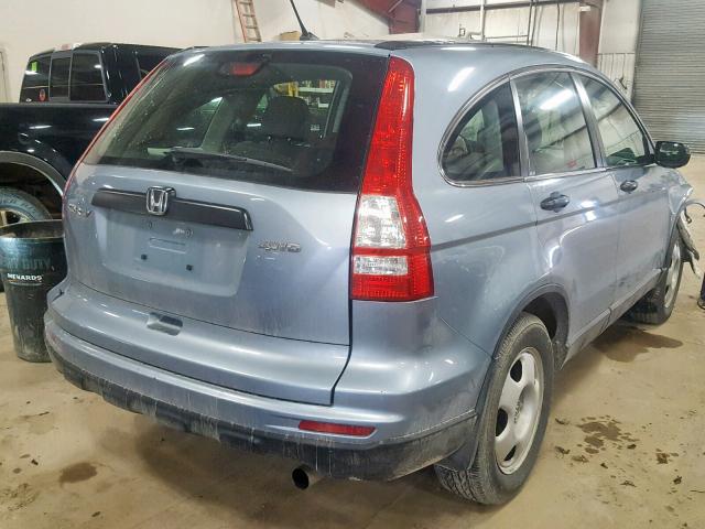 5J6RE4H37BL005089 - 2011 HONDA CR-V LX BLUE photo 4