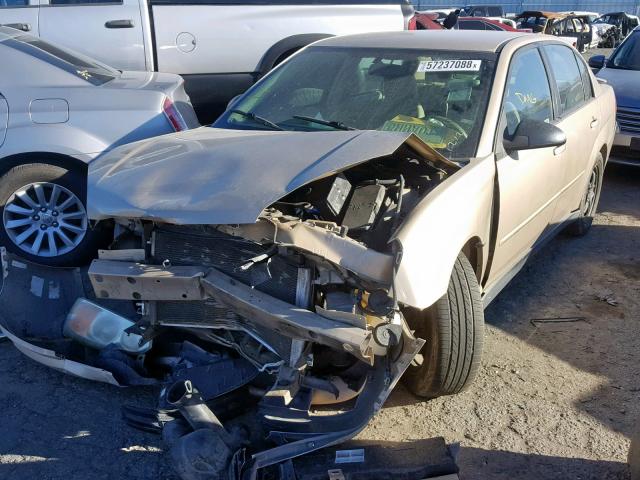 1G1ZT54885F155761 - 2005 CHEVROLET MALIBU LS GOLD photo 2