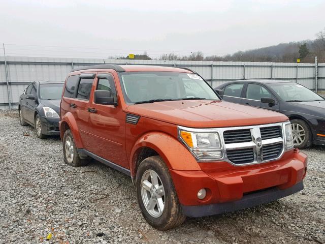 1D8GU28K87W661496 - 2007 DODGE NITRO SXT ORANGE photo 1