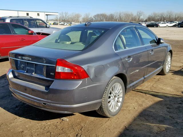 YV1AS982381062887 - 2008 VOLVO S80 3.2 GRAY photo 4