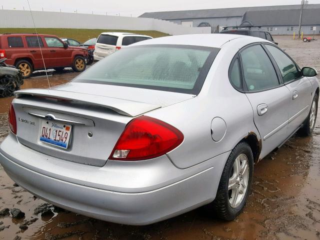 1FAFP56S42A116347 - 2002 FORD TAURUS SEL SILVER photo 4