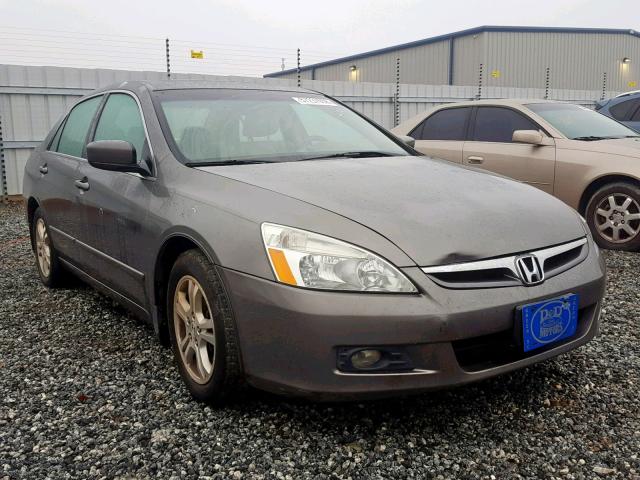 1HGCM567X7A150609 - 2007 HONDA ACCORD EX GRAY photo 1