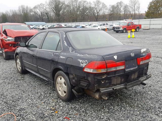 1HGCG16511A086448 - 2001 HONDA ACCORD EX BLACK photo 3