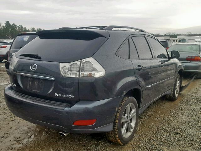 JTJGW31U472001129 - 2007 LEXUS RX 400H CHARCOAL photo 4