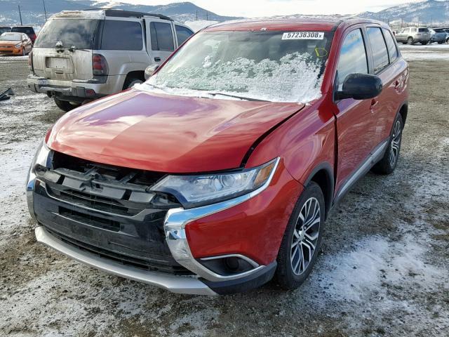 JA4AZ3A38JZ062287 - 2018 MITSUBISHI OUTLANDER RED photo 2