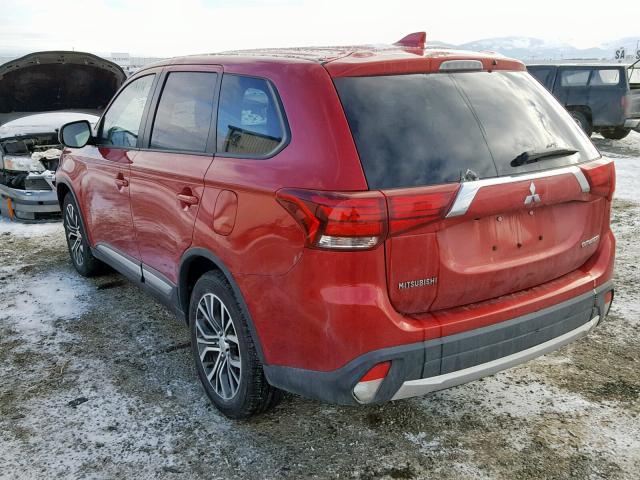 JA4AZ3A38JZ062287 - 2018 MITSUBISHI OUTLANDER RED photo 3