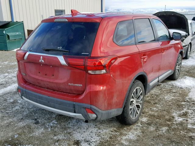 JA4AZ3A38JZ062287 - 2018 MITSUBISHI OUTLANDER RED photo 4