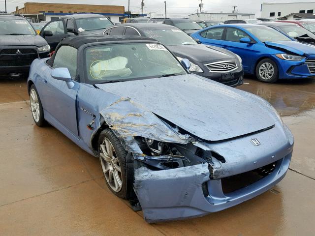 JHMAP21434T000638 - 2004 HONDA S2000 BLUE photo 1