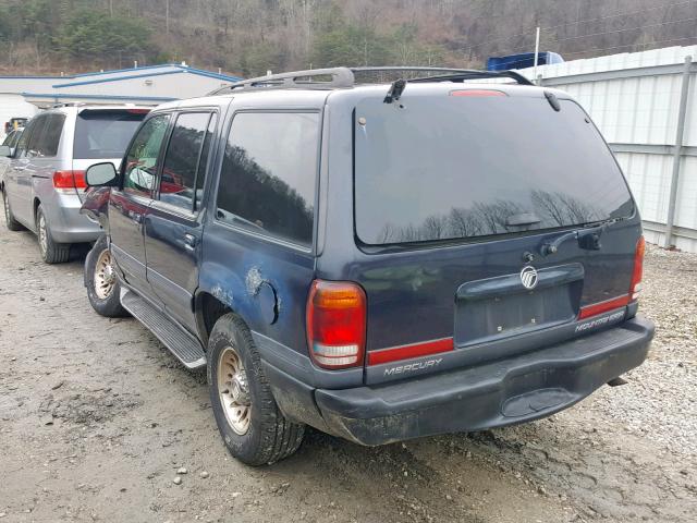 4M2ZU76E9YUJ37699 - 2000 MERCURY MOUNTAINEE BLUE photo 3