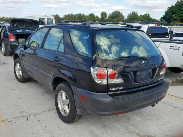 JTJHF10U420260055 - 2002 LEXUS RX 300 BLACK photo 3