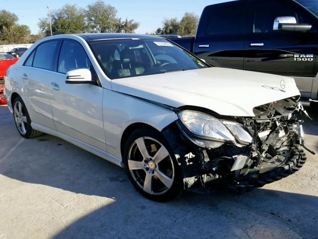 WDDHF5GBXAA031361 - 2010 MERCEDES-BENZ E 350 WHITE photo 1