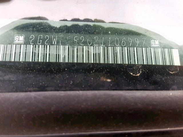 2G2WP552081106997 - 2008 PONTIAC GRAND PRIX SILVER photo 10