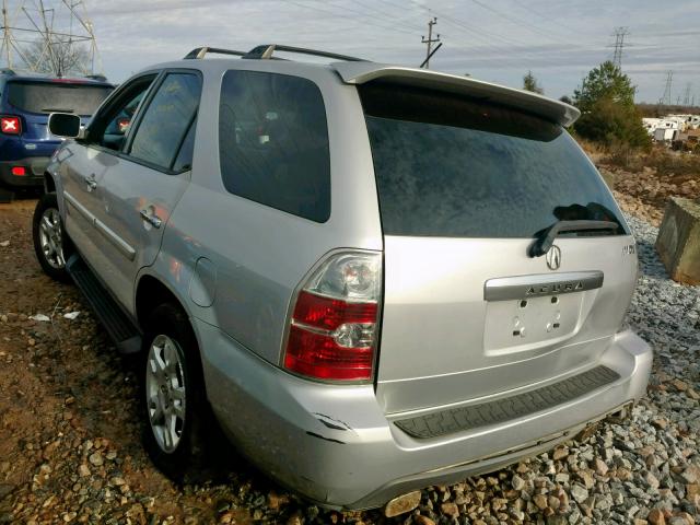 2HNYD18624H518337 - 2004 ACURA MDX TOURIN SILVER photo 3