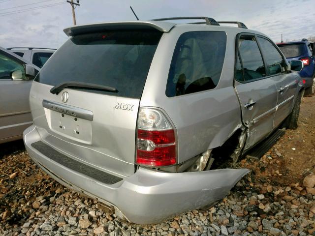 2HNYD18624H518337 - 2004 ACURA MDX TOURIN SILVER photo 4