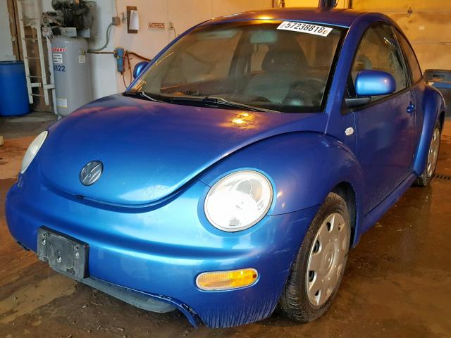 3VWBC21C0XM445587 - 1999 VOLKSWAGEN NEW BEETLE 蓝色 照片 2