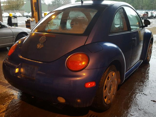 3VWBC21C0XM445587 - 1999 VOLKSWAGEN NEW BEETLE 蓝色 照片 4