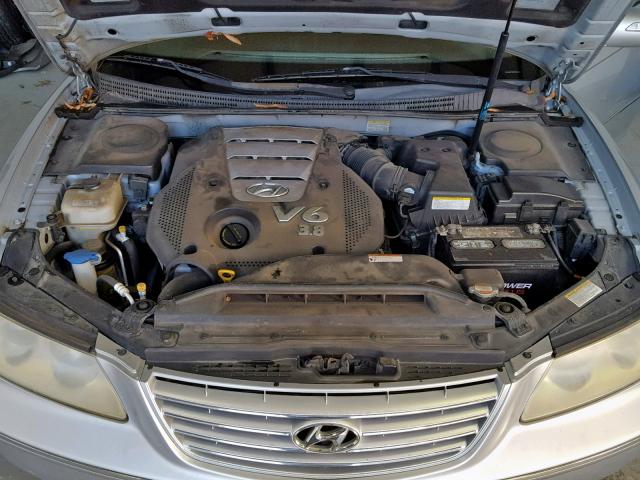 KMHFC46F27A223757 - 2007 HYUNDAI AZERA SE SILVER photo 7