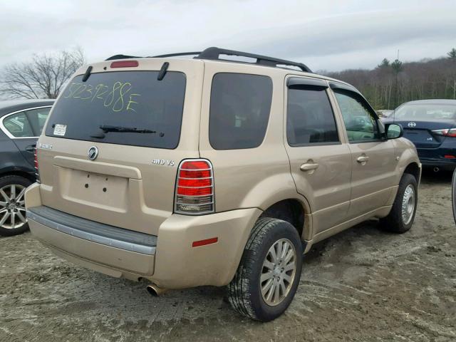 4M2YU91117KJ03049 - 2007 MERCURY MARINER LU GOLD photo 4