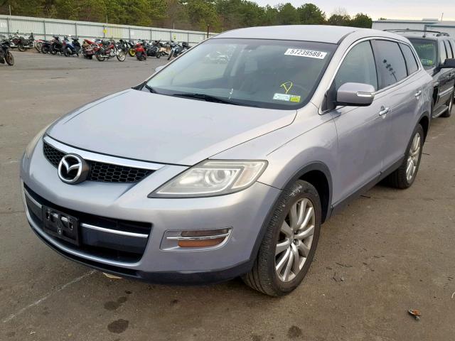 JM3TB38V180142191 - 2008 MAZDA CX-9 SILVER photo 2