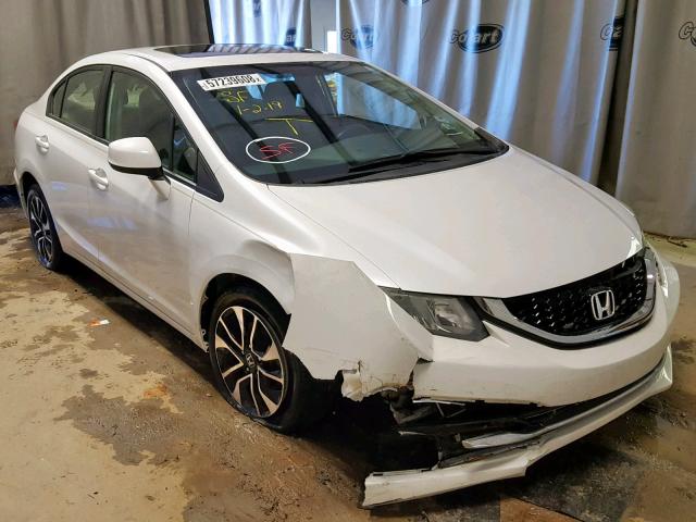 19XFB2F99DE018208 - 2013 HONDA CIVIC EXL WHITE photo 1