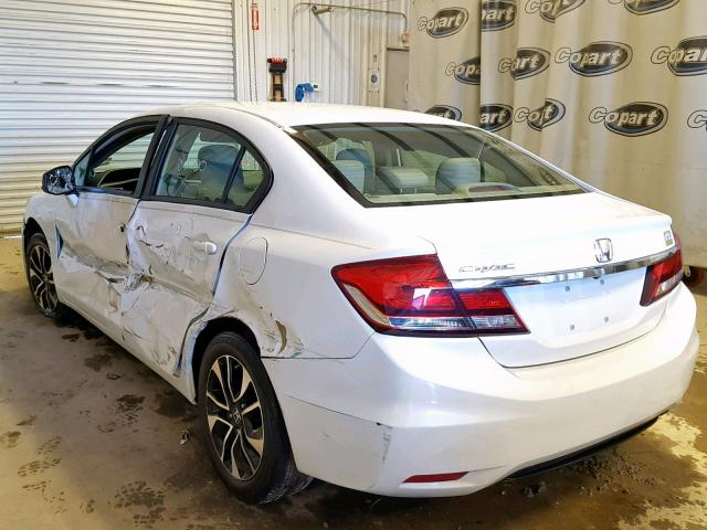 19XFB2F99DE018208 - 2013 HONDA CIVIC EXL WHITE photo 3