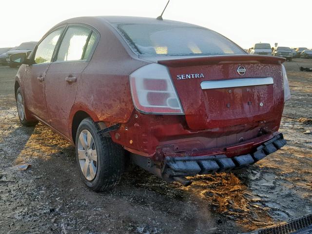 3N1AB6AP5CL708395 - 2012 NISSAN SENTRA 2.0 RED photo 3